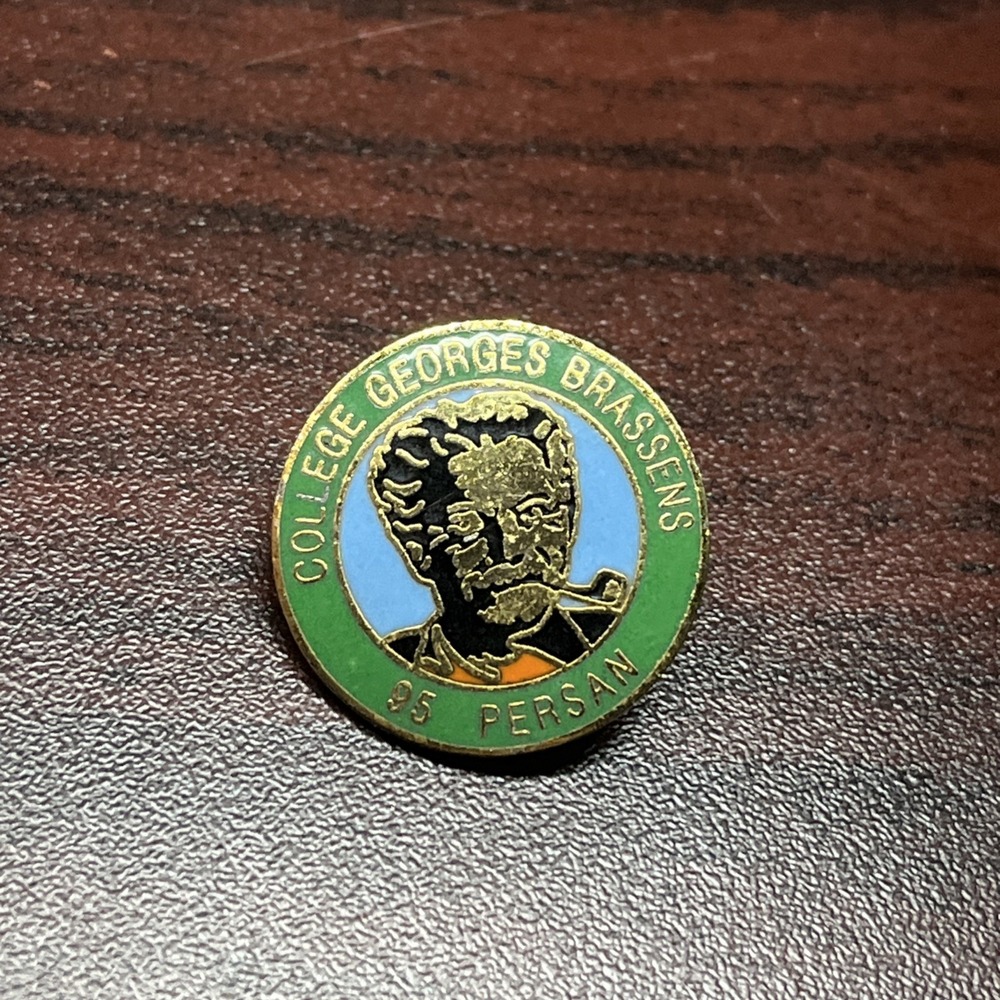 College Georges Brassens French School Lapel Hat Pin